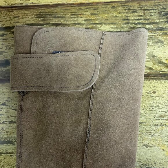 Fly London Yulo Suede Leather Platform Knee Boots Sz 39 (EU) Brown Tan Tall - Picture 4 of 11